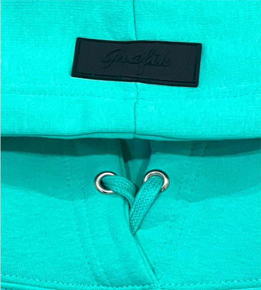 Wifey Material Crop Hoodie Sweatsuit (Mint Green)