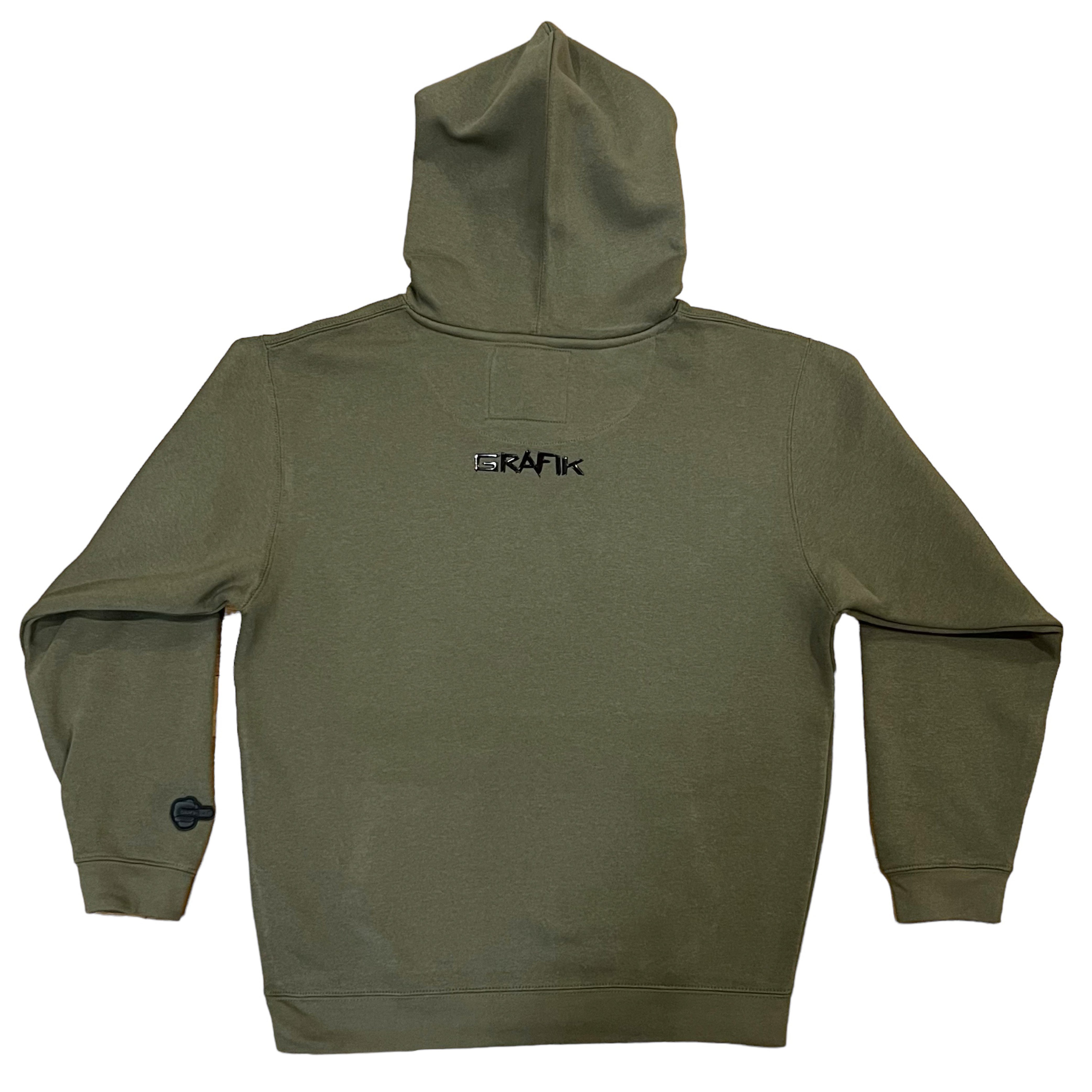 Caution Tape Hoodie (Olive Green)