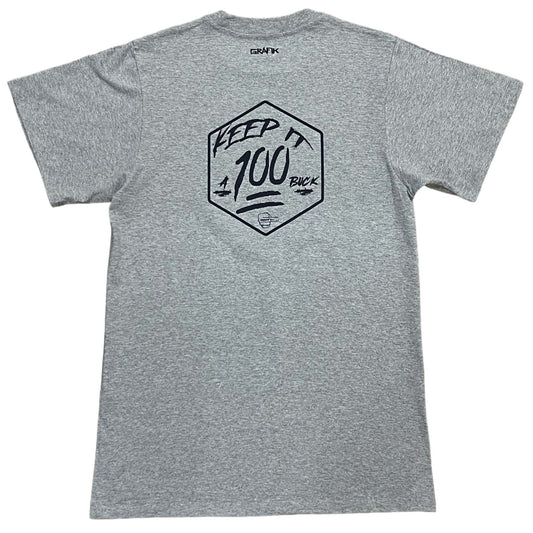 Keep It 100 T-Shirt (Heather Gray)