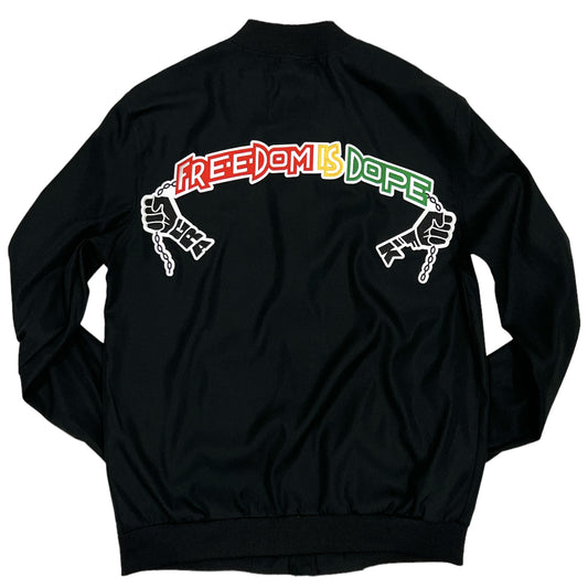 Freedom Is Dope Lightweight Bomber Jacket (Grafik Girls)