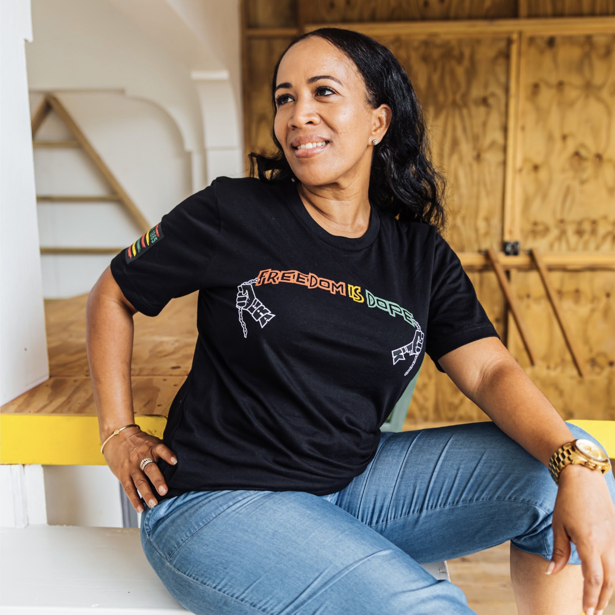 Freedom Is Dope T-Shirt (Grafik Girls)