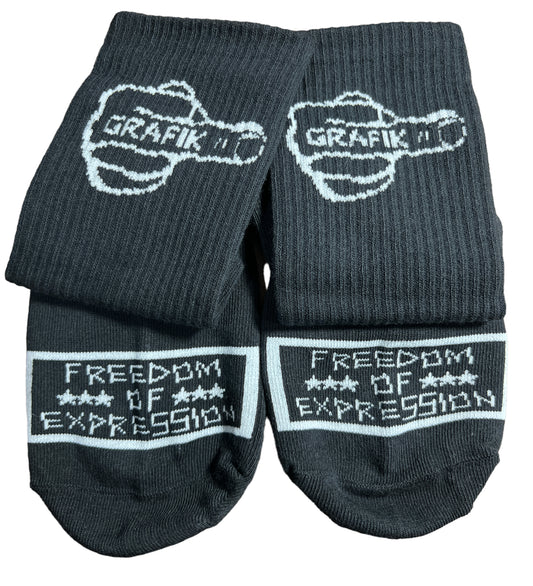 Grafik Logo Socks (Black & White)