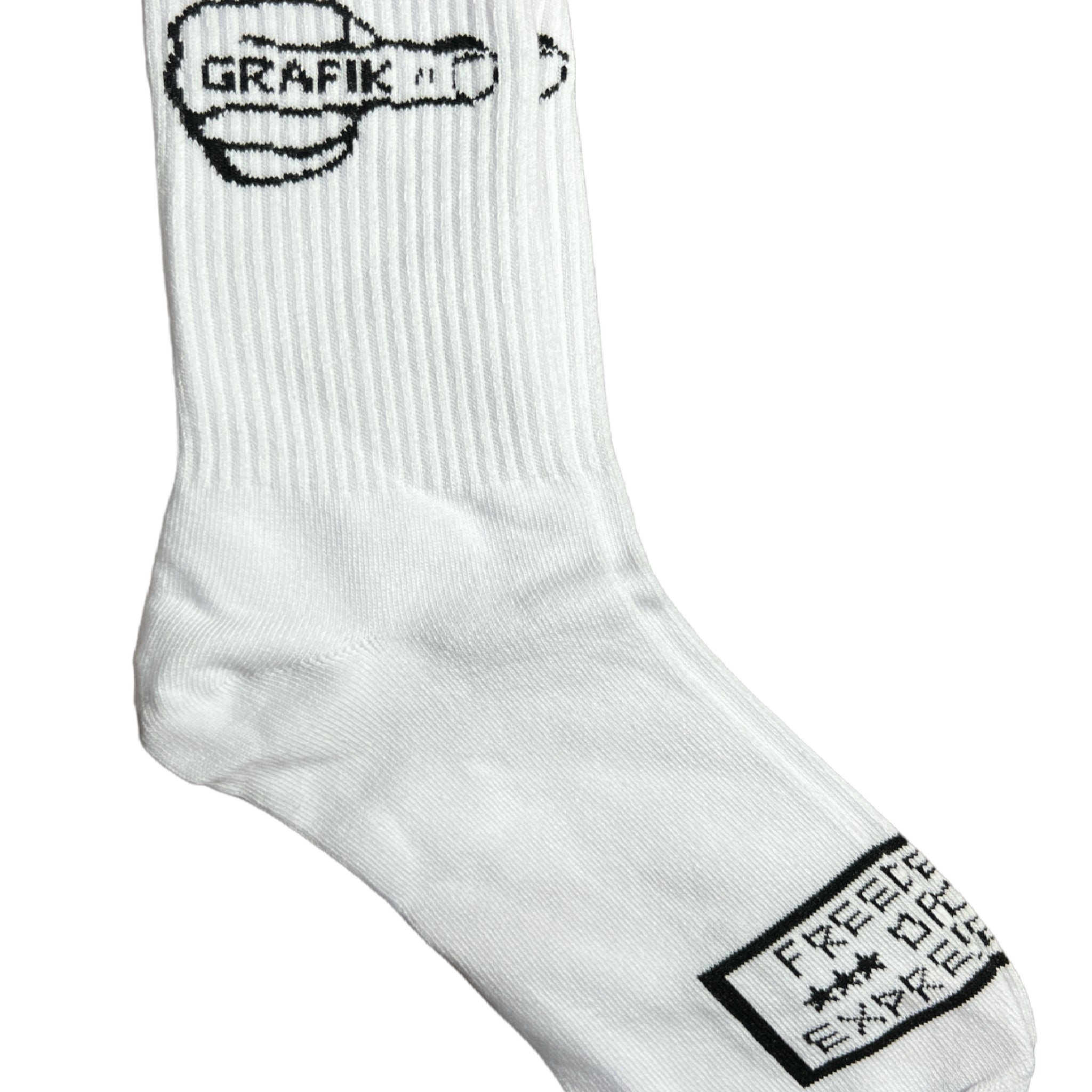 Grafik Logo Socks (White & Black)
