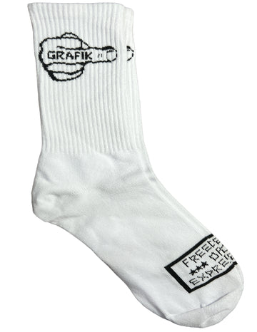 Grafik Logo Socks (White & Black)