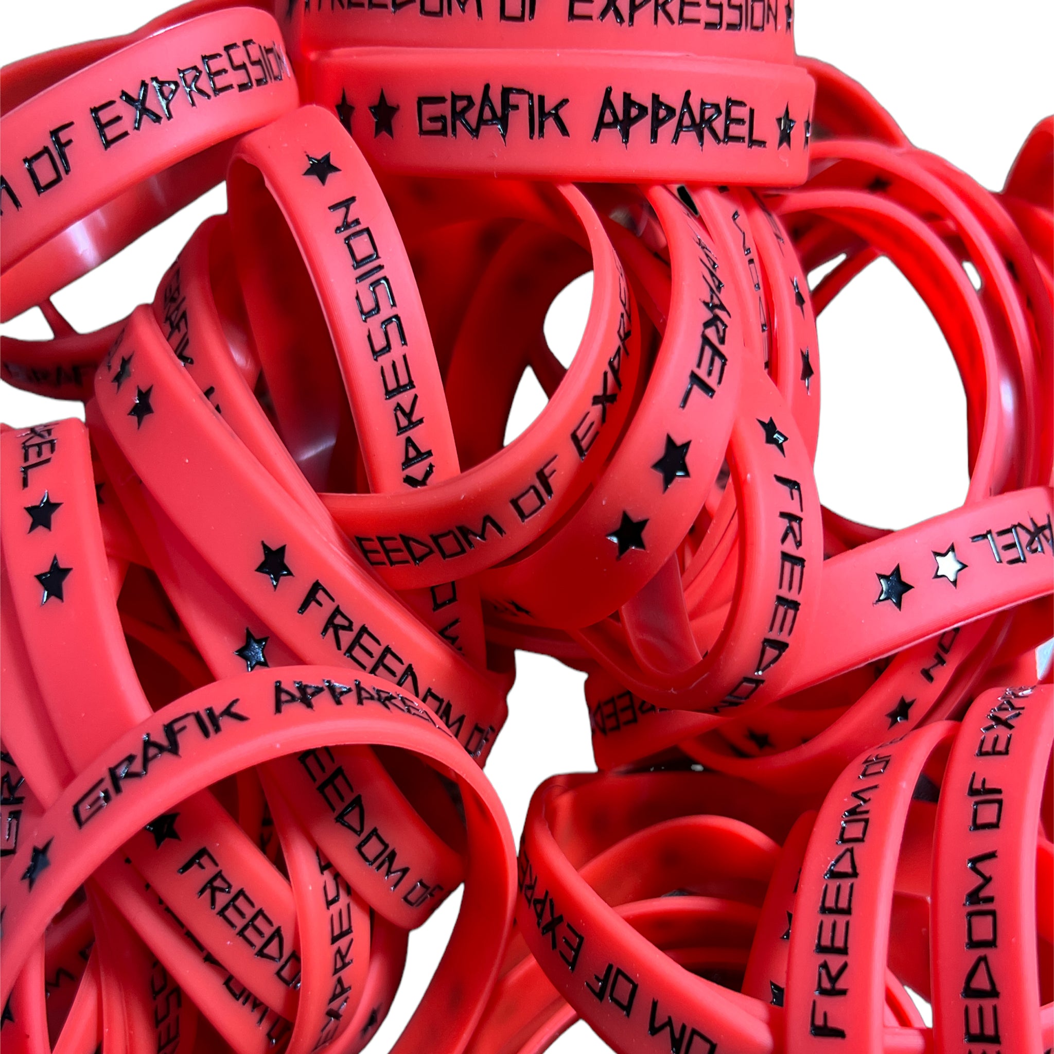 Grafik Wristbands (Red & Black)