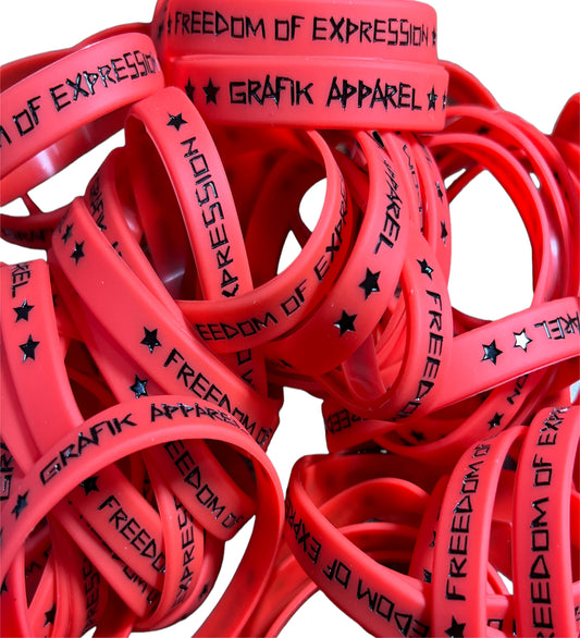 Grafik Wristbands (Red & Black)