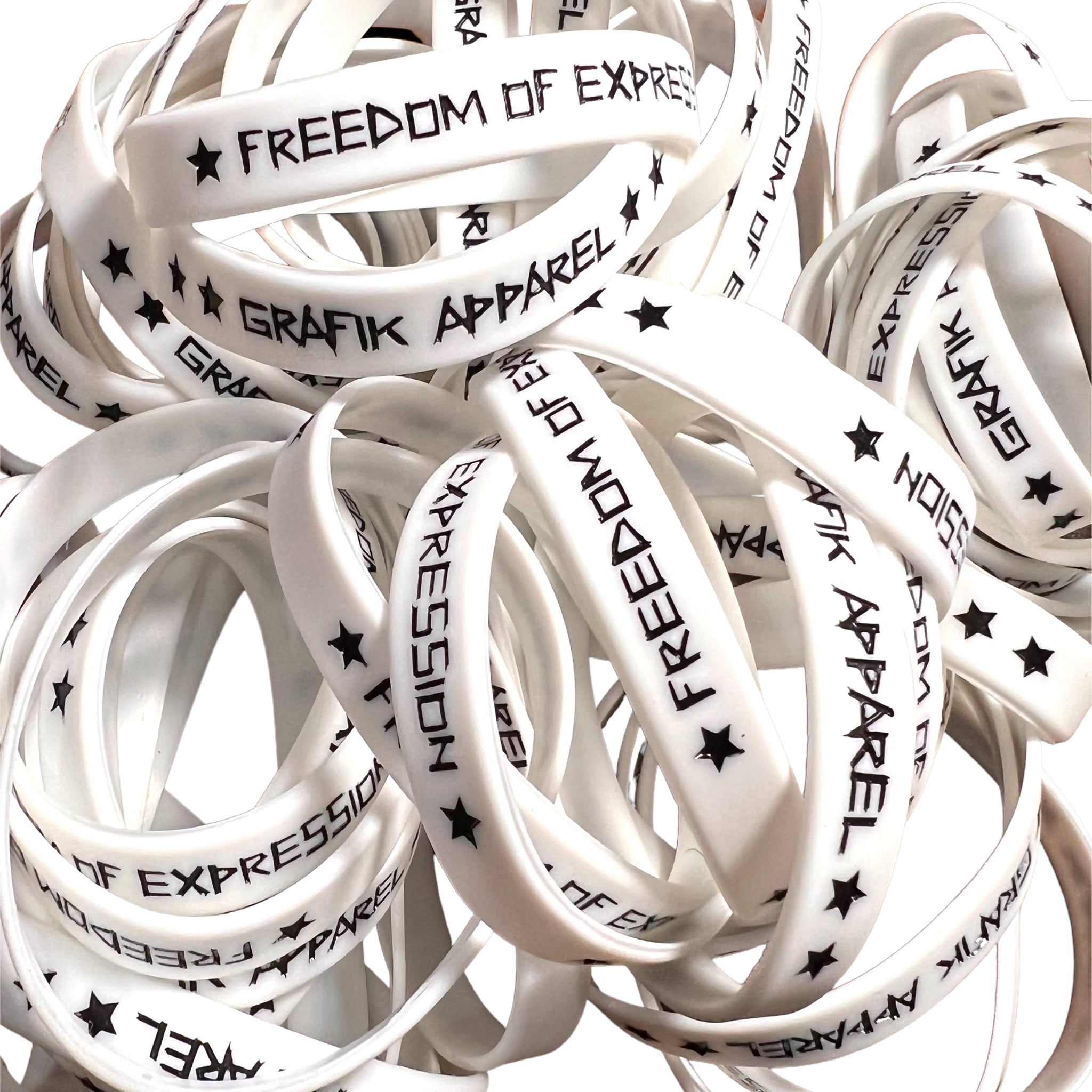 Grafik Wristbands (White & Black)